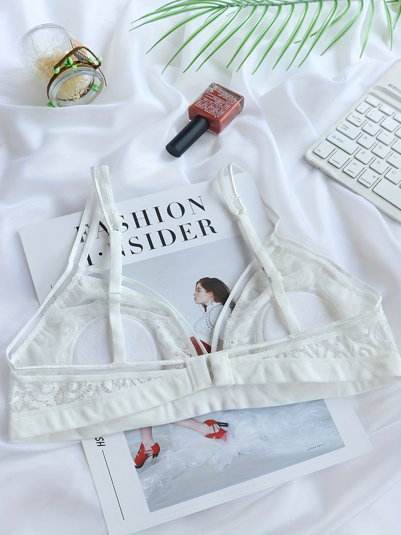 Floral Lace Wireless Bra Comfy & Sexy Lingerie