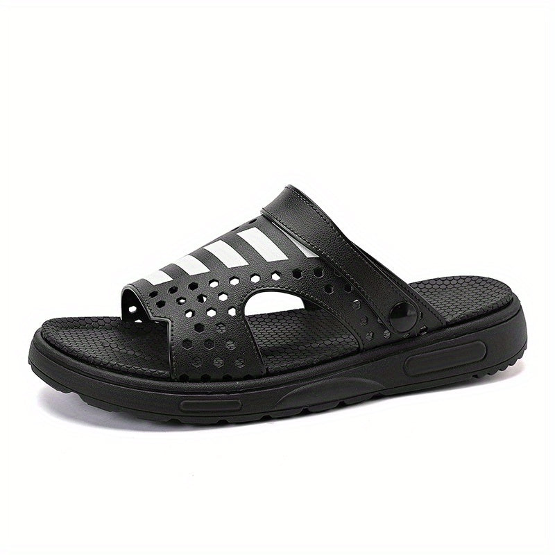 Men's Hollow Out Non Slip Platform Slides Comfortable Cloud Slides