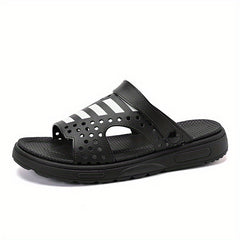 Men's Hollow Out Non Slip Platform Slides Comfortable Cloud Slides