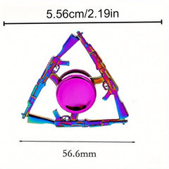 AK47 Rainbow Fidget Spinner Toy Portable Durable Focus Enhancement