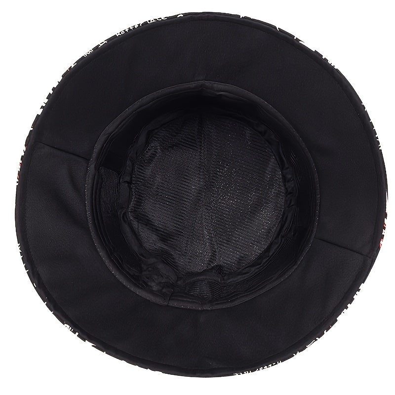 Men's Hip Hop Bucket Hat Graffiti Print