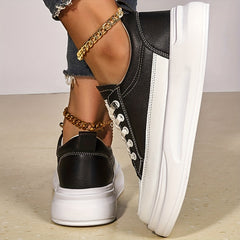 Thick Bottom Sports Sneakers Blocking Patterns Slip resistant Wear resistant