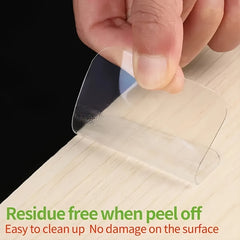 30pcs Transparent Reusable Double-sided Tape Waterproof