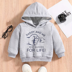 Fist Letter And Sunflower Print Baby's Sweatshirt