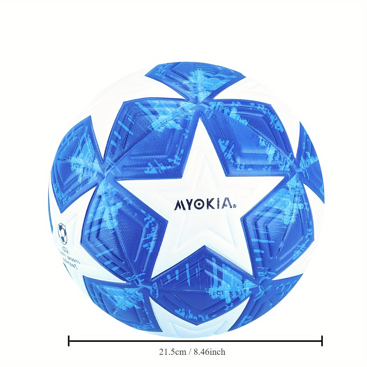MYOKIA Leather Soccer Ball Seamless Ideal for Match Games