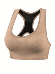 3pcs Racerback Sports Bras Push Up Bralette & Training Tank Bra