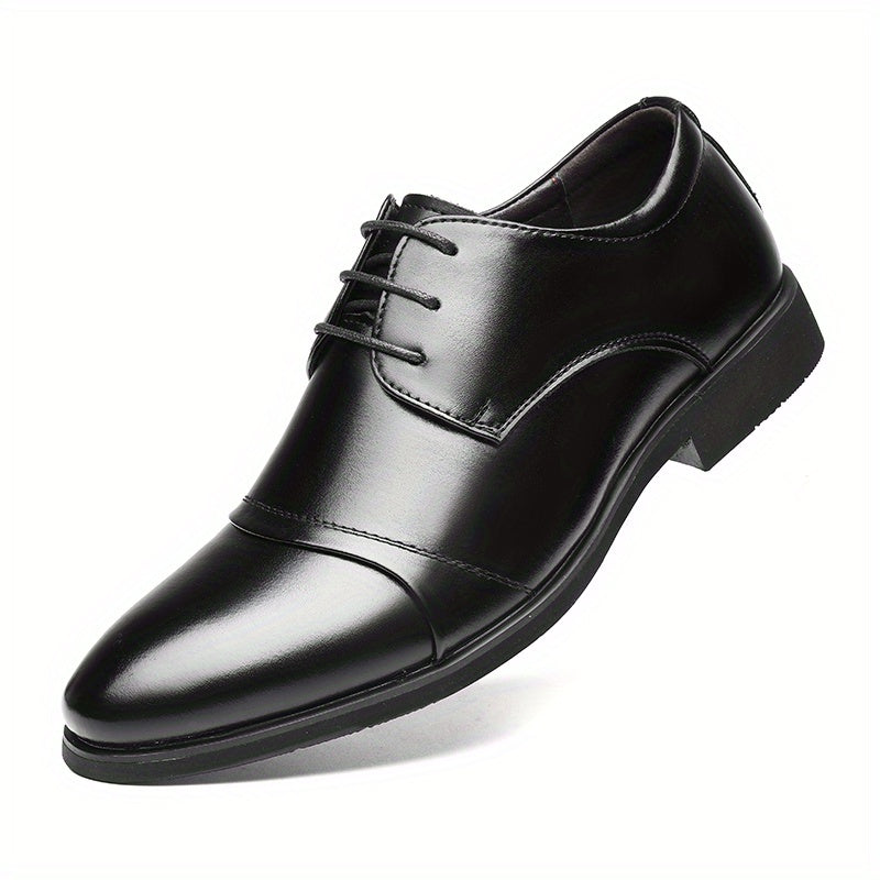 Men's Derby Shoes Lace up Front Dress Shoes For Men Business Formal Wedding Tie