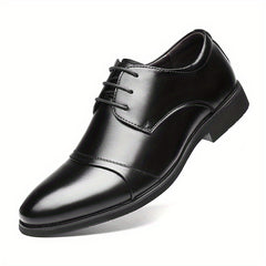 Men's Derby Shoes Lace up Front Dress Shoes For Men Business Formal Wedding Tie