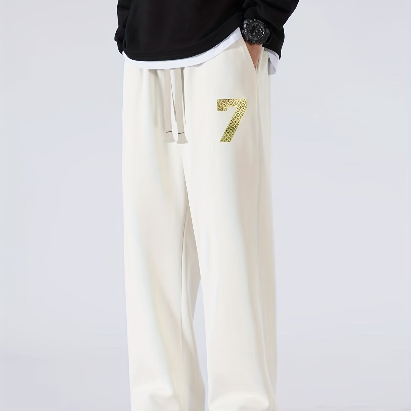 Men's Casual Loose Drawstring Trousers - Spring Autumn Long Pants