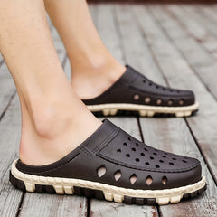 Men's Lightweight Comfy Clogs Hollow Out Non Slip Garden Shoes