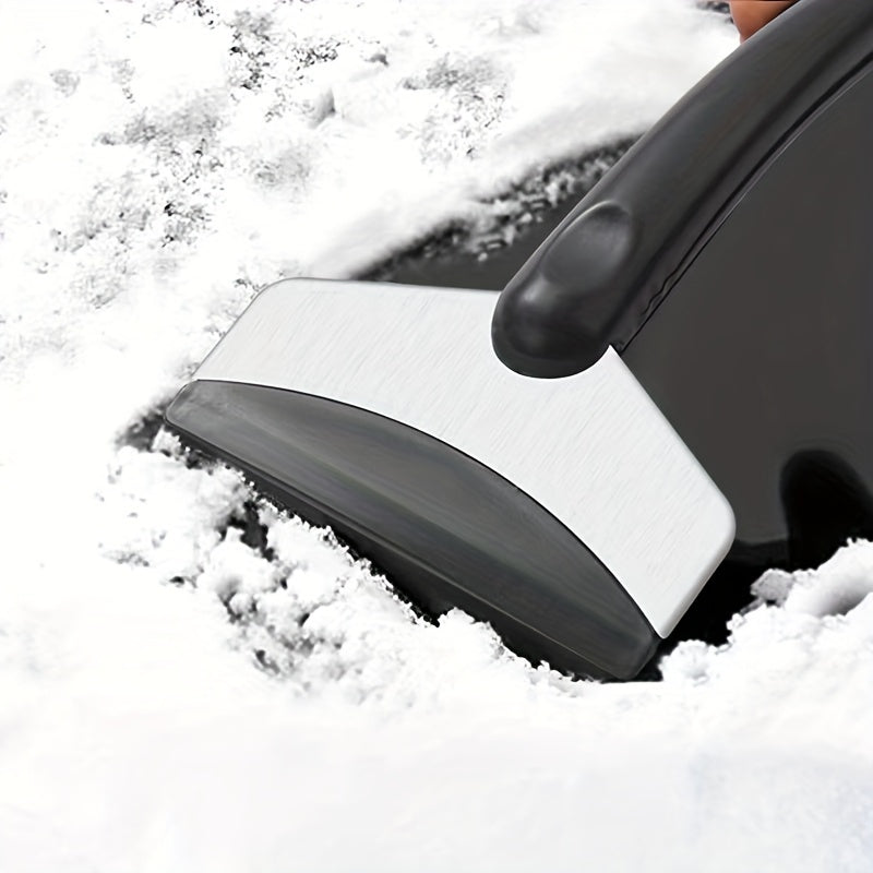 Car Stainless Steel Snow Shovel Window Scraper Snow Cleaning Brush Winter Tool