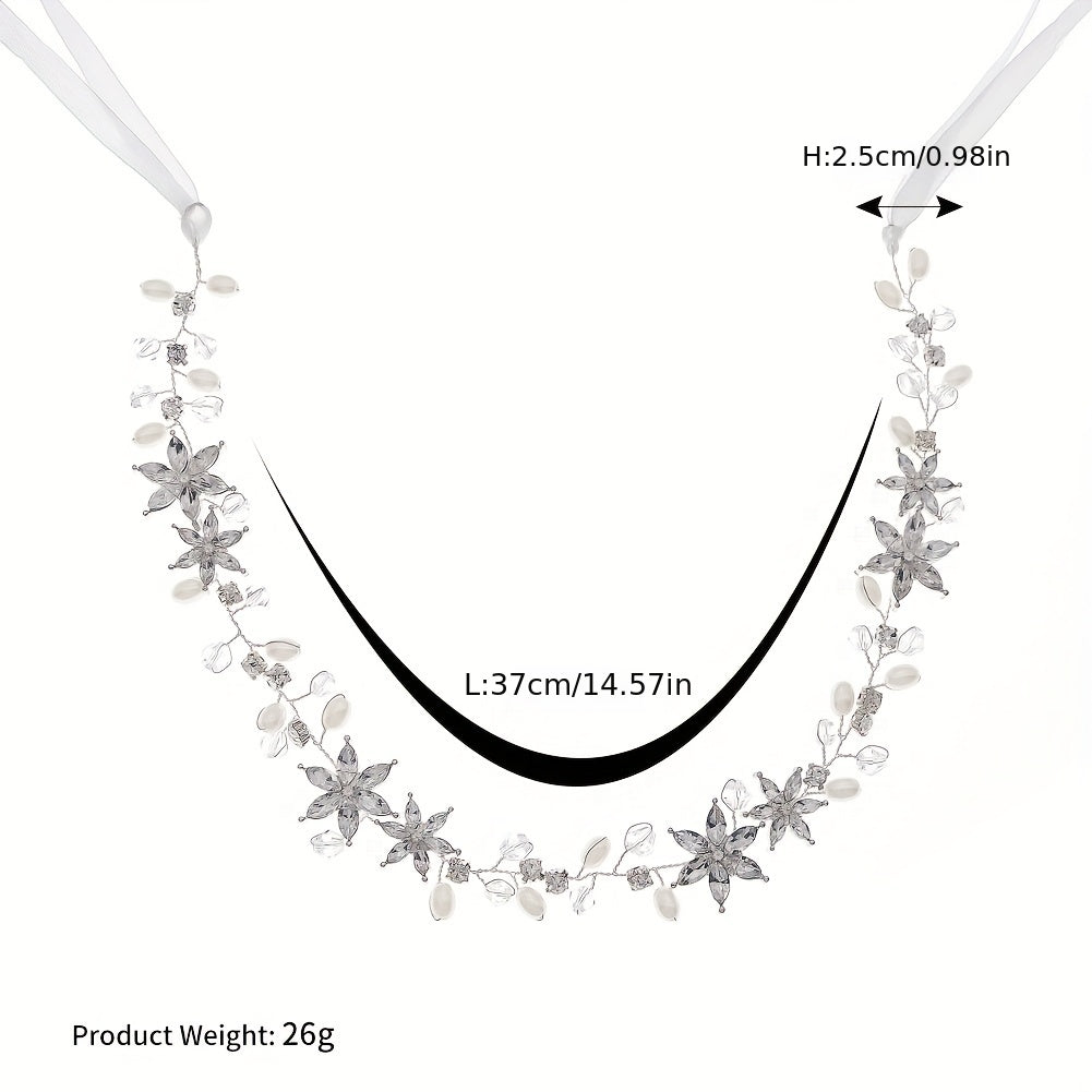 Pearl Crystal Headband Wedding Accessories