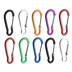 10pcs Aluminum Carabiner Outdoor Keychain Random Gourd Shape