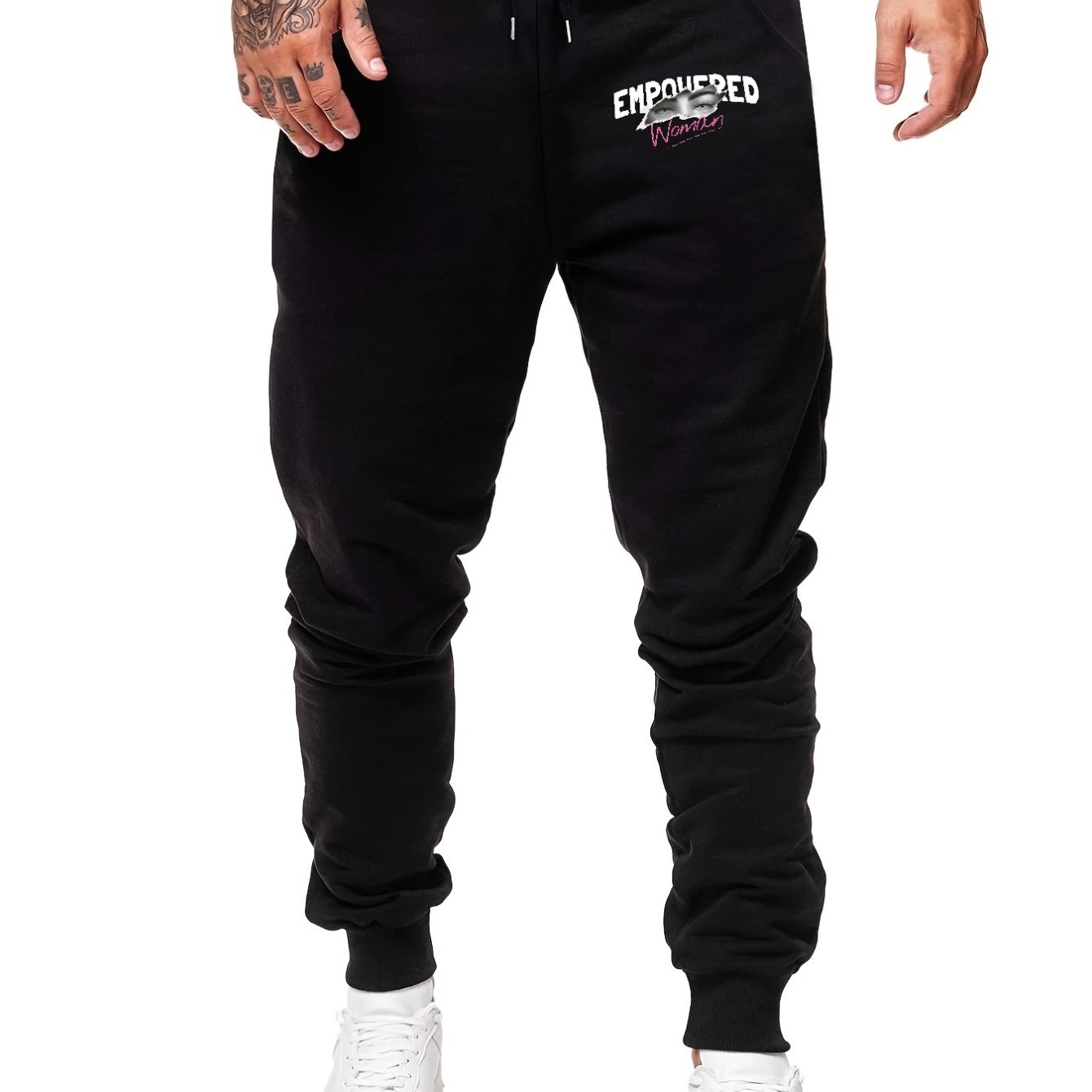 Men's Comfy Drawstring Joggers Casual Loose Fit Pants