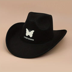 Luminous Cowboy Hat Punk Solid Fedora Cap Unisex Sunscreen Jazz Hat