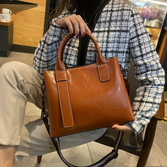Vintage Leather Crossbody Bag & Tote