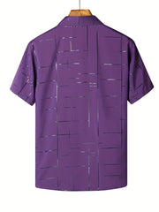 Men's Button Up Shirt Short Sleeve Summer Casual Top