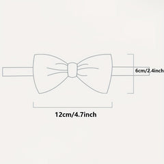 Men's Double Layer Bow Tie for Business Banquet Wedding Party