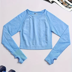 High Perf. Women's Workout Shirt Long Sleeve Quick-Drying Breathable Stretch