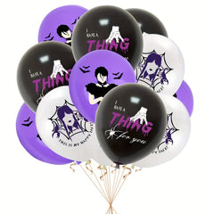 24pcs Halloween Balloons Thriller Themed Birthday Balloons
