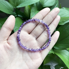 Amethyst Single Circle Bracelet Natural Stone Bracelet