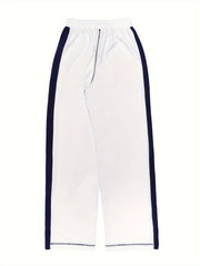 Striped Dual Drawstring Pants for Fall & Winter