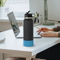 Silicone Cup Bottom Cover for Water Bottles - 12oz to 40oz Cup Protective Sleeve