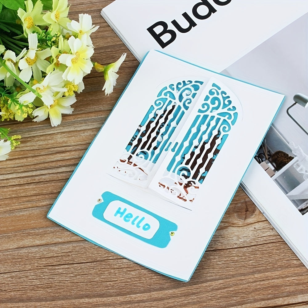 DIY Door Window Metal Cutting Dies Stencil Scrapbooking Decorative Craft