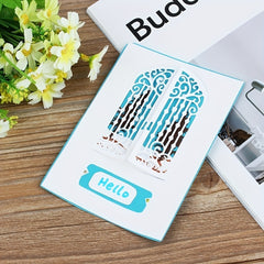 DIY Door Window Metal Cutting Dies Stencil Scrapbooking Decorative Craft