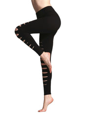 High Waisted Ripped Skinny Leggings for Women - Stretchy and Stylish