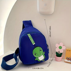 Kids Dino Crossbody Bag for Ages 1-6, Travel Hiking Chest Bag