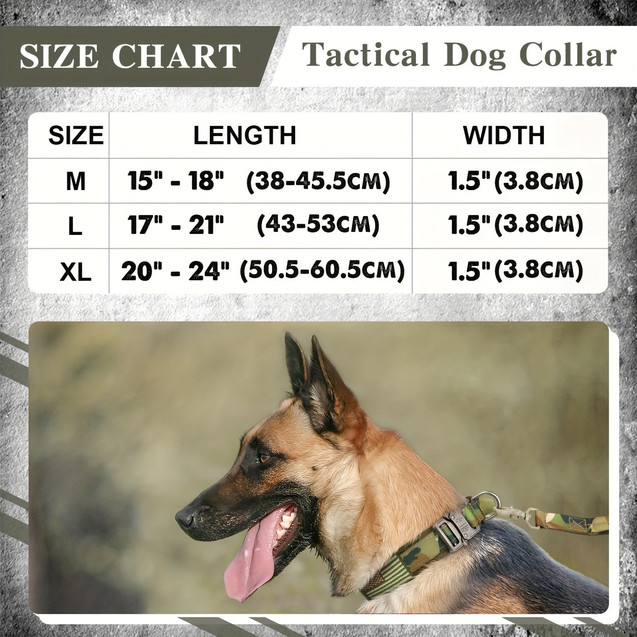 Taglory Strong Tactical Dog Collar with Handle