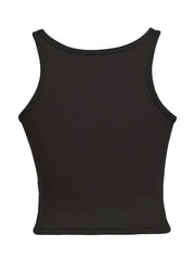 Solid Chain Linked Sleeveless Top Women's Lingerie