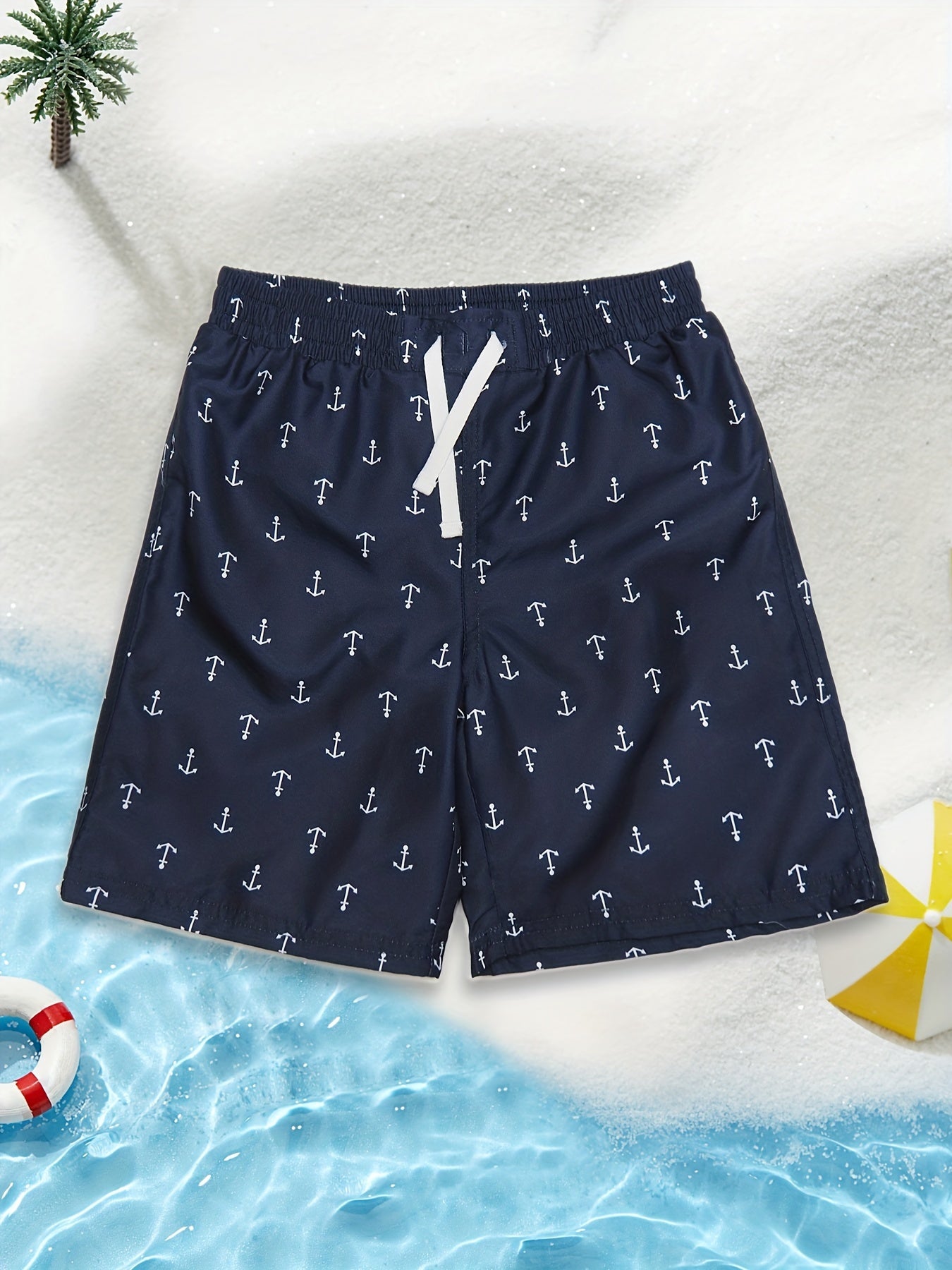 Boys Underwater Animals Print Surfing Shorts Swimming Trunks