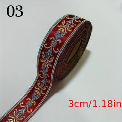 1yd Ethnic Retro Cloth Strips Curtain Lace DIY Clothing Accessories