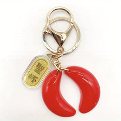 Retro Lucky Keychain Pendant Classic Golden Ornament Gift
