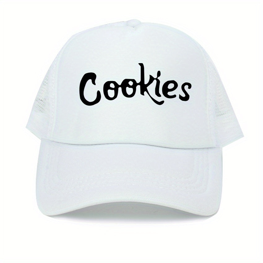 Cookies Baseball Cap Men's Mesh Cap Breathable Outdoor Casual Hip Hop Cap