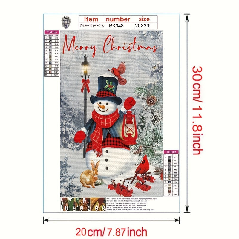 DIY Christmas Snowman Diamond Painting Kit
