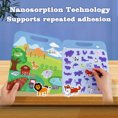 Reusable Sticker Book For Kids, Washable Stickers, Christmas Gift
