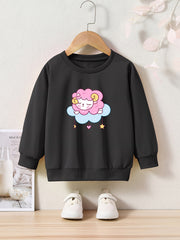 OERYUI Sweet Sheep Cloud Graphic Sweatshirt Kids Pullover