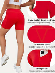 Women's Sports Shorts High Waist Running Yoga Activewear