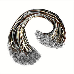10pcs Leather Necklace String With Buckle Pendant Necklace Rope
