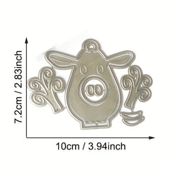 1pc Merry Christmas Metal Cutting Dies for Scrapbooking