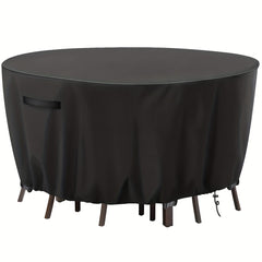 Waterproof Round Patio Table & Chair Set Cover