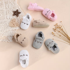 Baby Girls Cartoon Warm House Shoes Non Slip Soft Bottom Indoor Winter