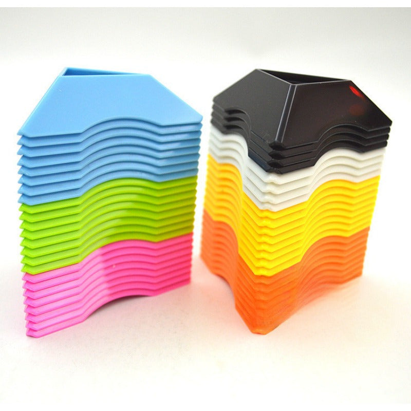 10pcs Puzzle Cube Stands - Colorful Display Holders for Magic Cubes