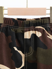 Cotton Camouflage Pants for Boys 6-12 Years