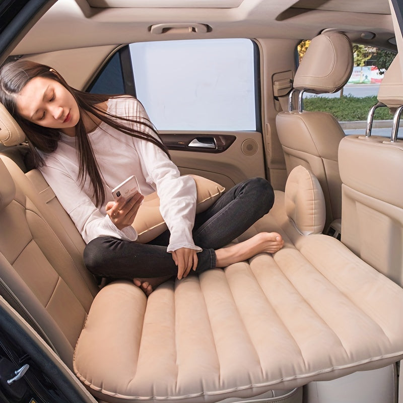 Self Inflating Car Air Mattress & 2 Pillows for Travel & Camping