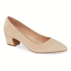 Leopard Print Low Heel Pointed Toe Slip On Pumps