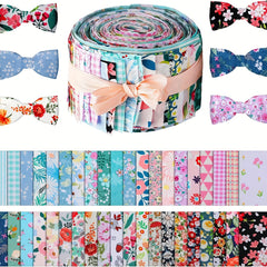 40pcs Patchwork Fabric Multicolor Cotton Sewing Quilting Material DIY